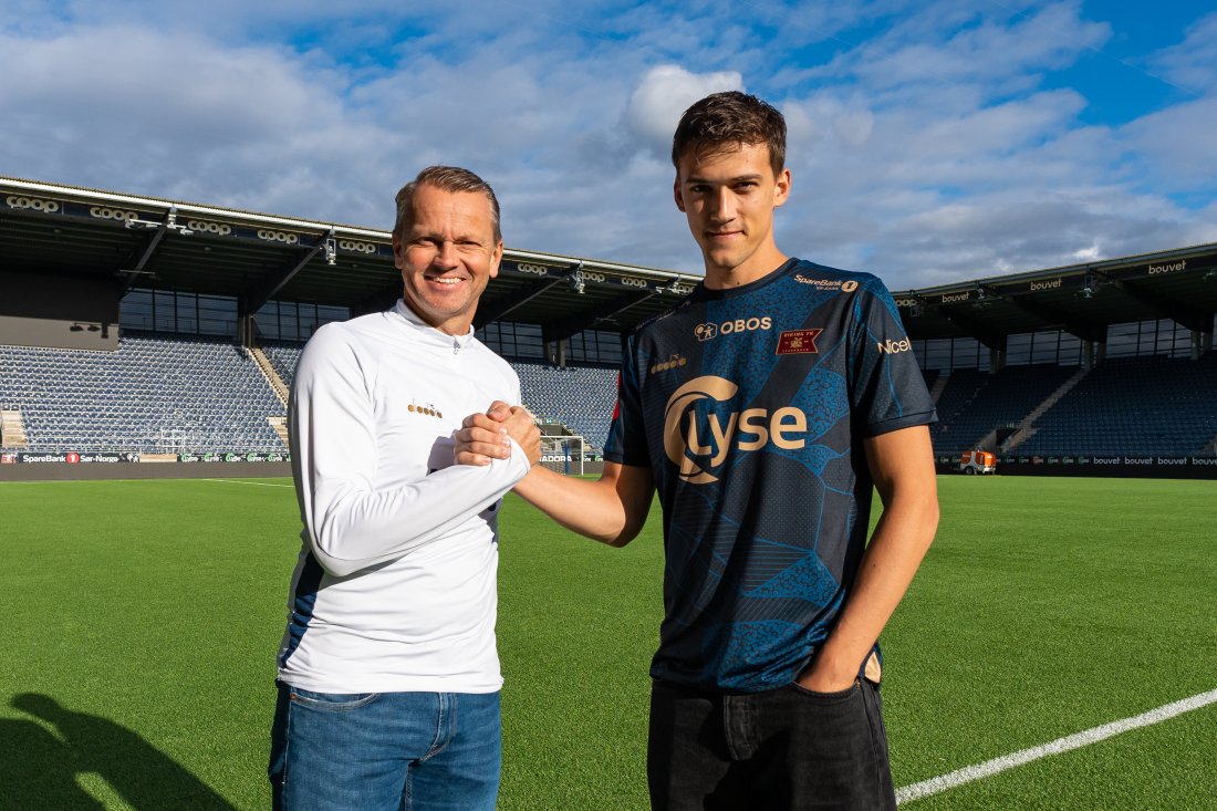 Bærtelsen presentert på Lyse Arena onsdag ettermiddag.