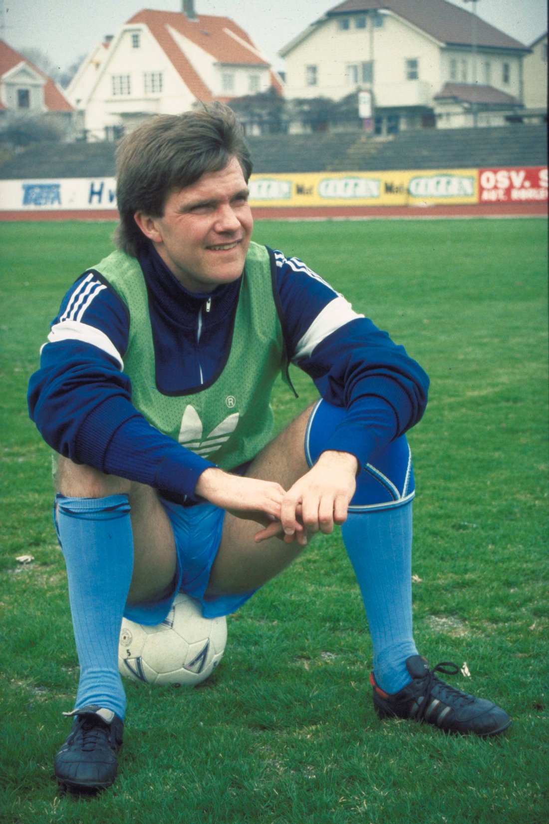 Bilde av Svein Fjælberg fra Stavanger Stadion i 1983. Foto: Øyvind Ellingsen