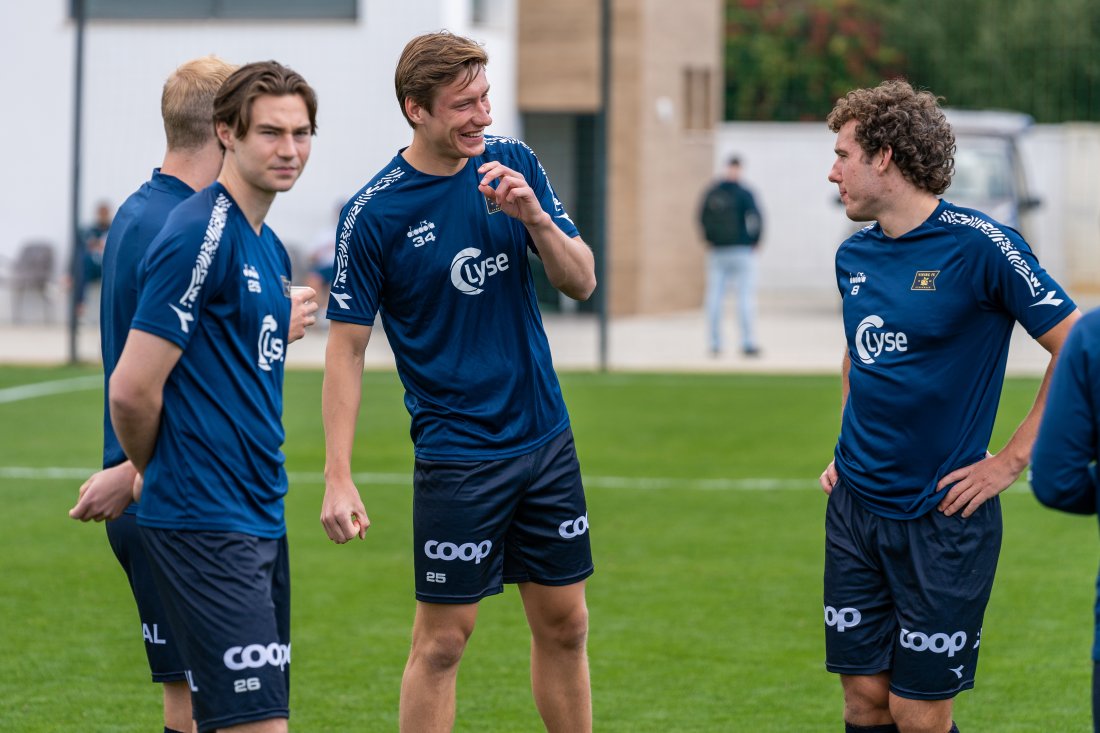 Forgaard Paulsen tar med seg mange gode minner fra tiden i Viking. Her fra forrige års treningsleir i Marbella. Foto: Alexander Larsen