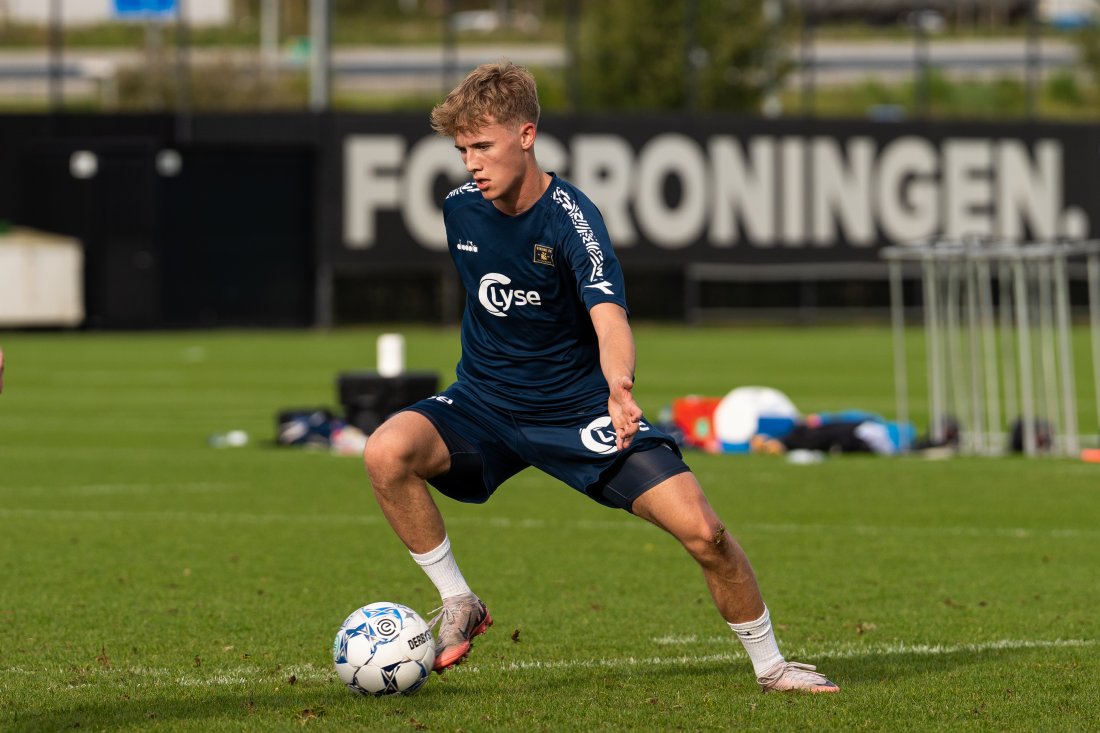 Gustav Stople var med til Groningen på treningsleiren nylig. Foto: Alexander Larsen